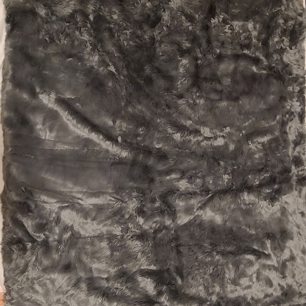 Gravity blanket gray faux fur 15lb single